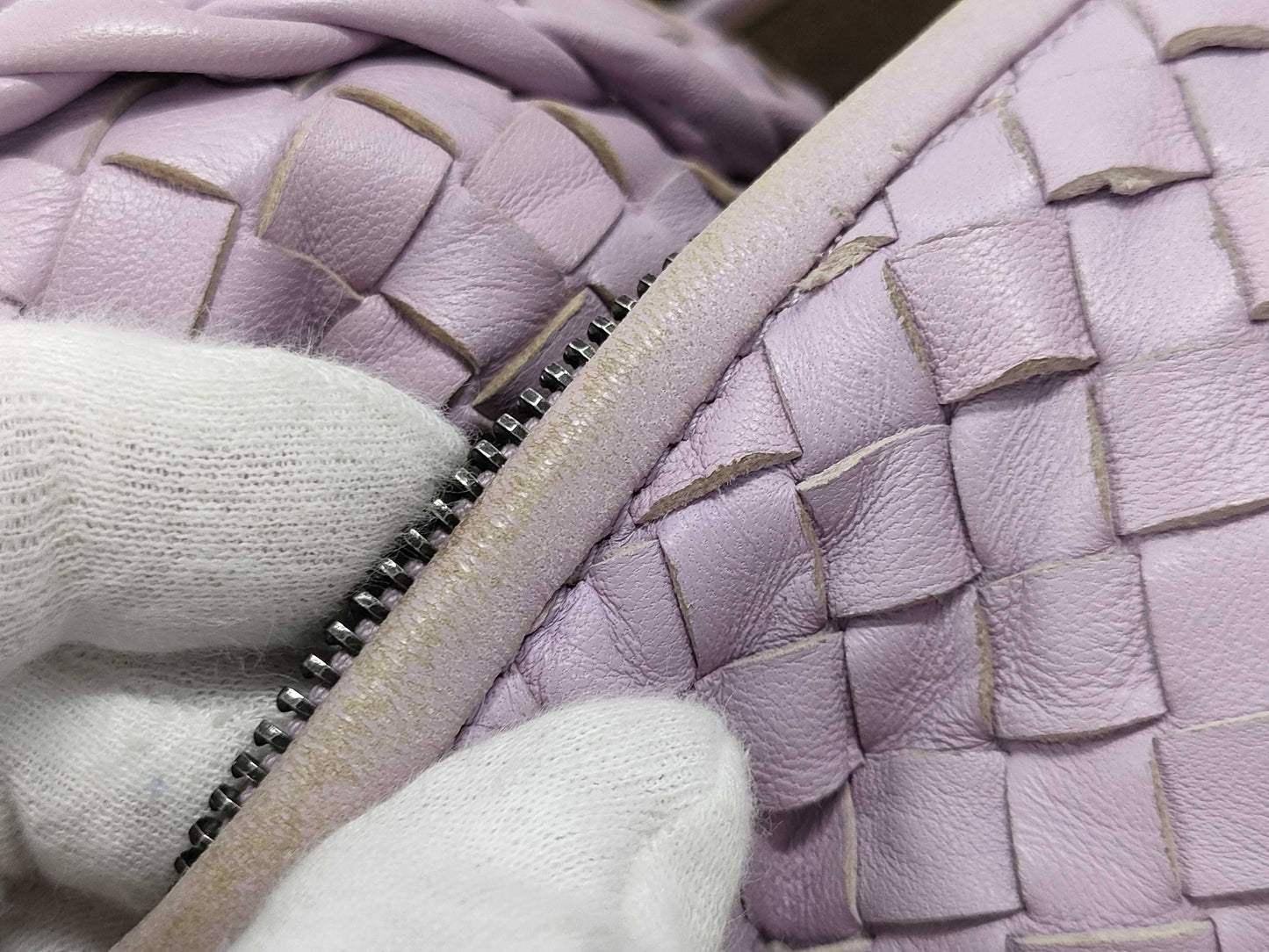 BOTTEGA VENETA Intrecciato Purple One-Shoulder Tote Bag