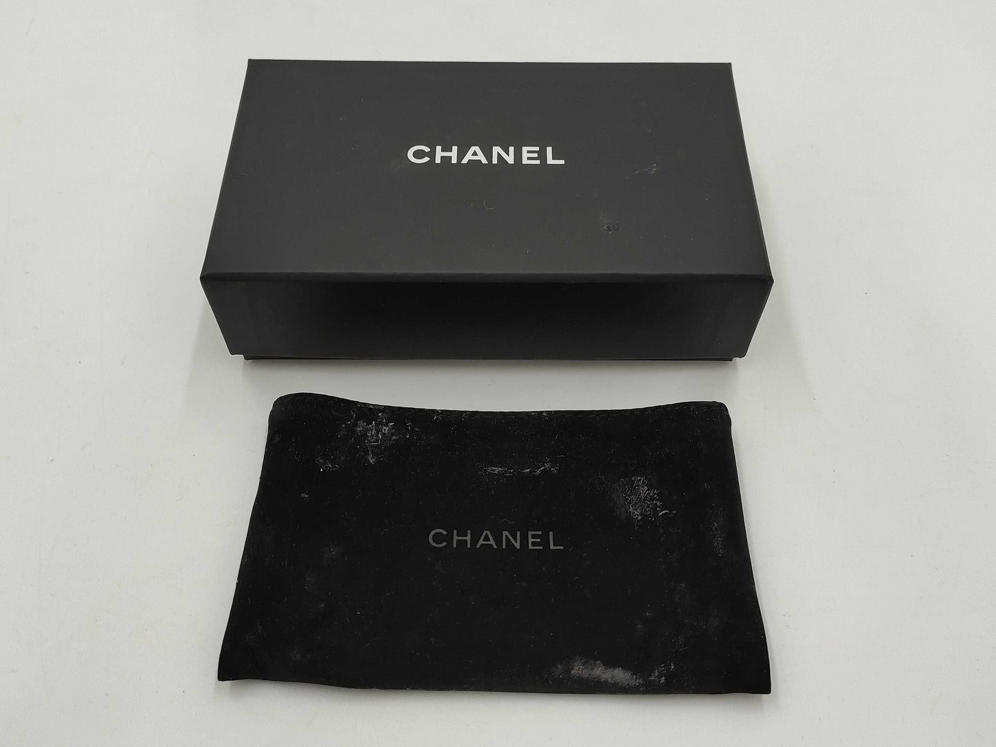 CHANEL Lambskin Matelasse Key Case & Louis Vuitton Tresor Wallet Set