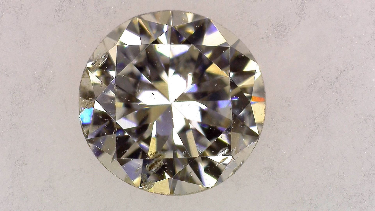 0.474ct K SI-2 GOOD/GD/FR NONE NATURAL 4.93-5.01X3.01mm Loose Diamond