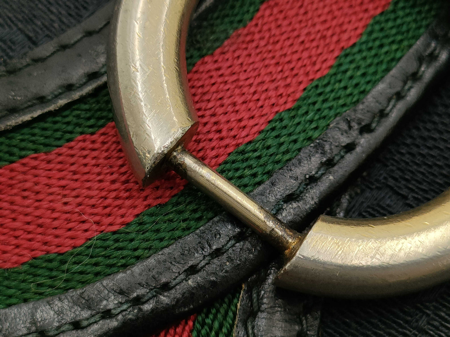 GUCCI GG Canvas Old Gucci Sherry Line Shoulder Bag