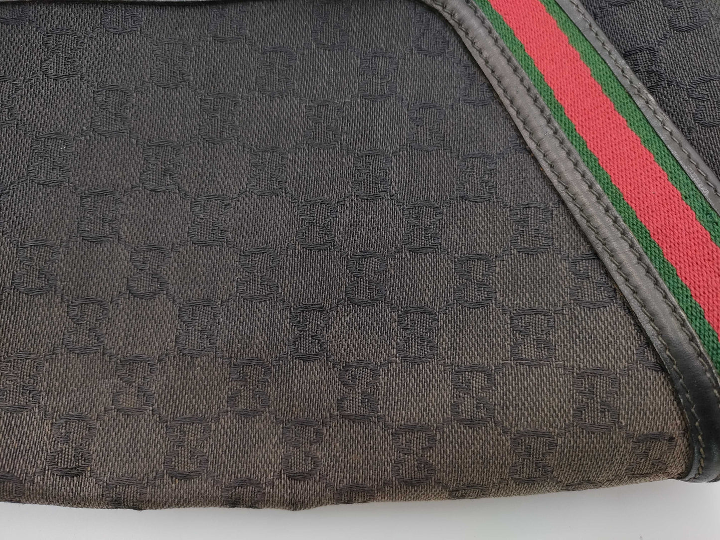 GUCCI GG Canvas Old Gucci Sherry Line Shoulder Bag