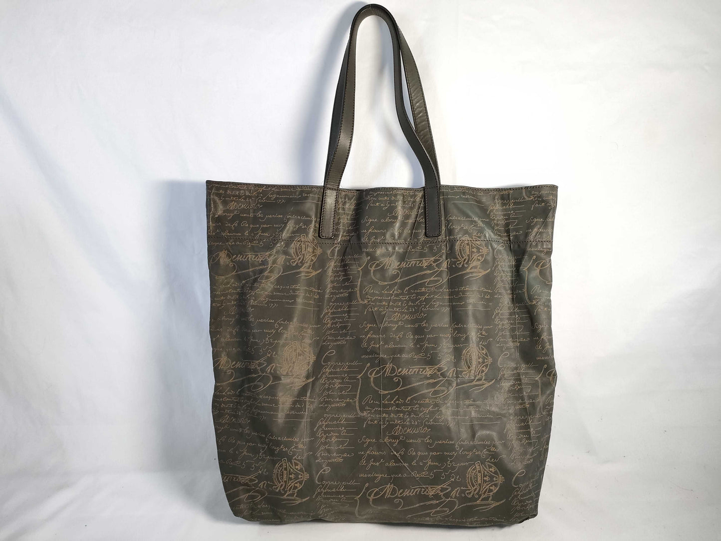 Berluti Nylon Tote Brown Tote Bag