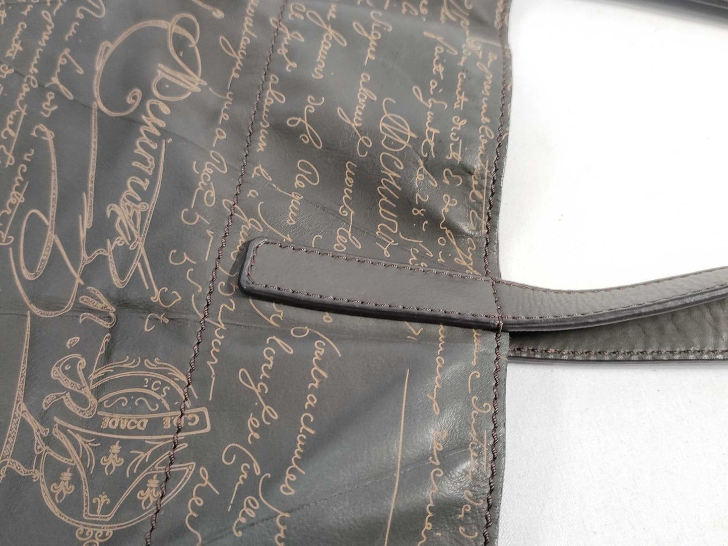 Berluti Nylon Tote Brown Tote Bag