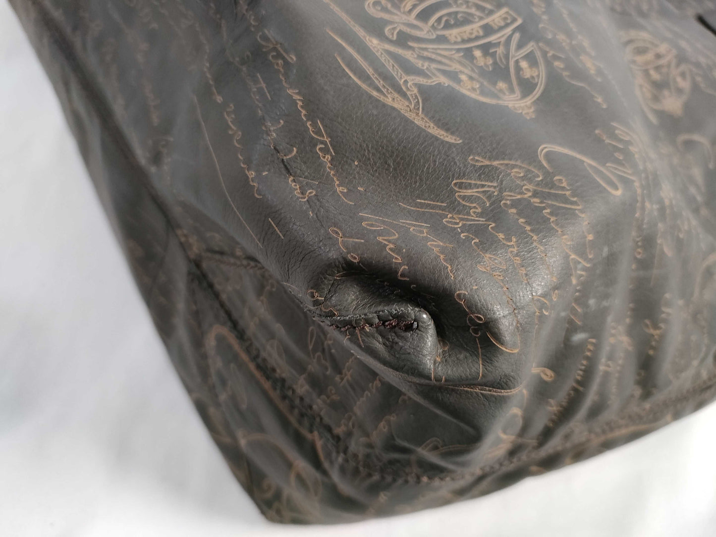 Berluti Nylon Tote Brown Tote Bag