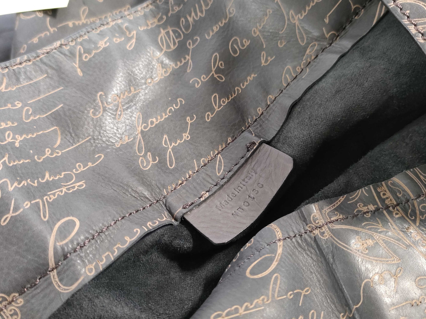 Berluti Nylon Tote Brown Tote Bag