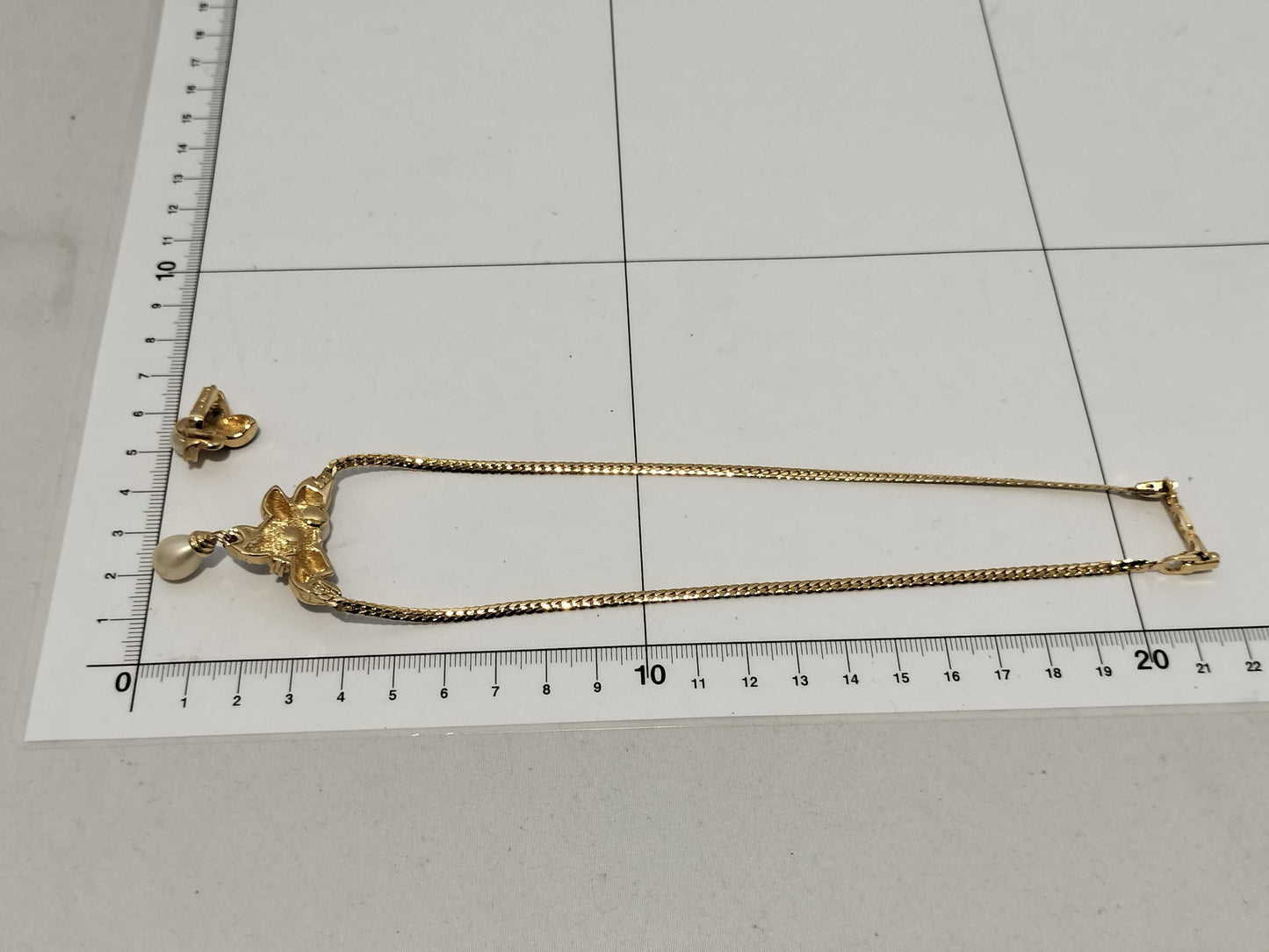 Dior Faux Pearl Necklace/Earrings *2 Set Accessories Collection Accessories Collection