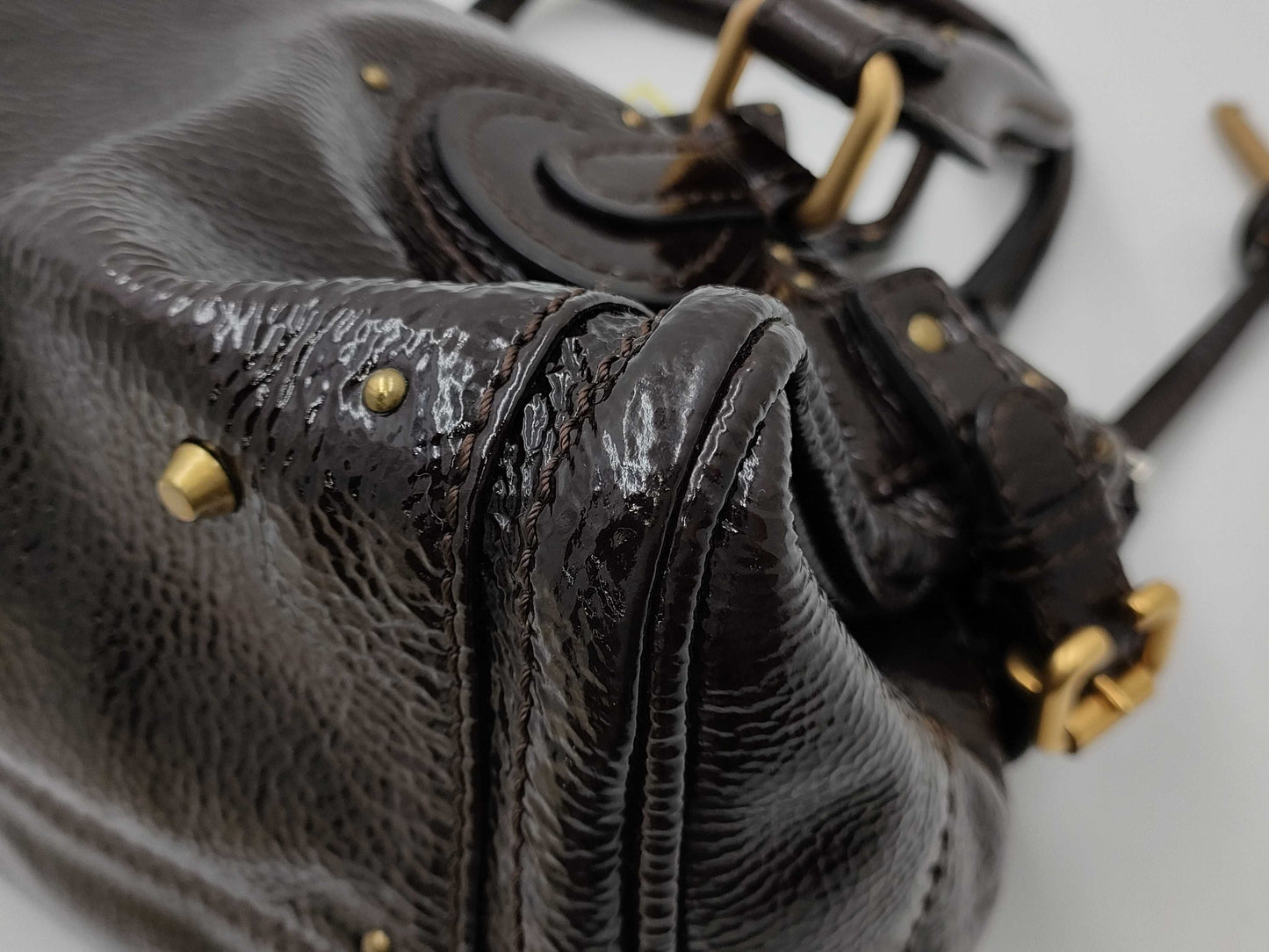 Chloe enamel handbag
