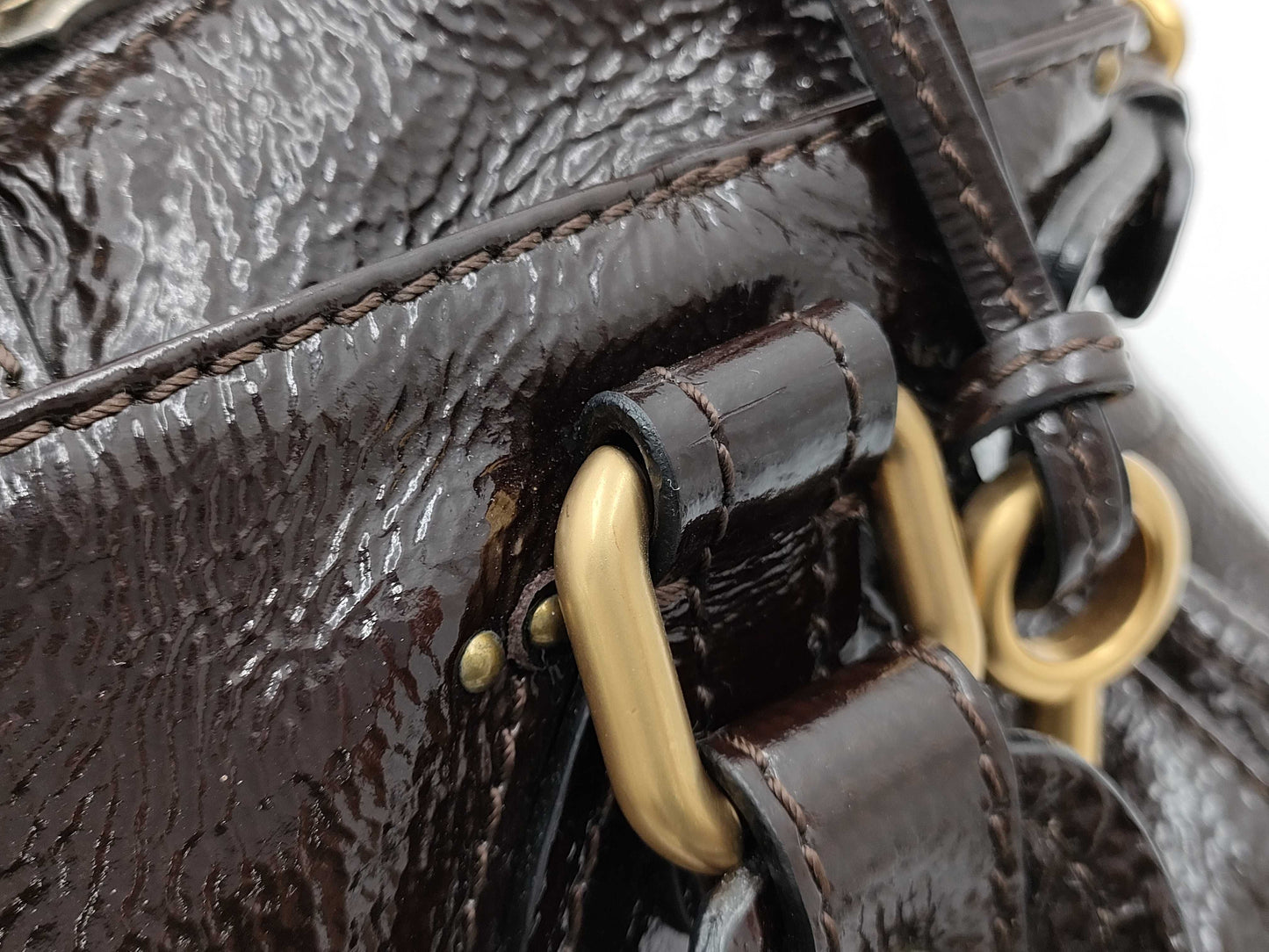 Chloe enamel handbag