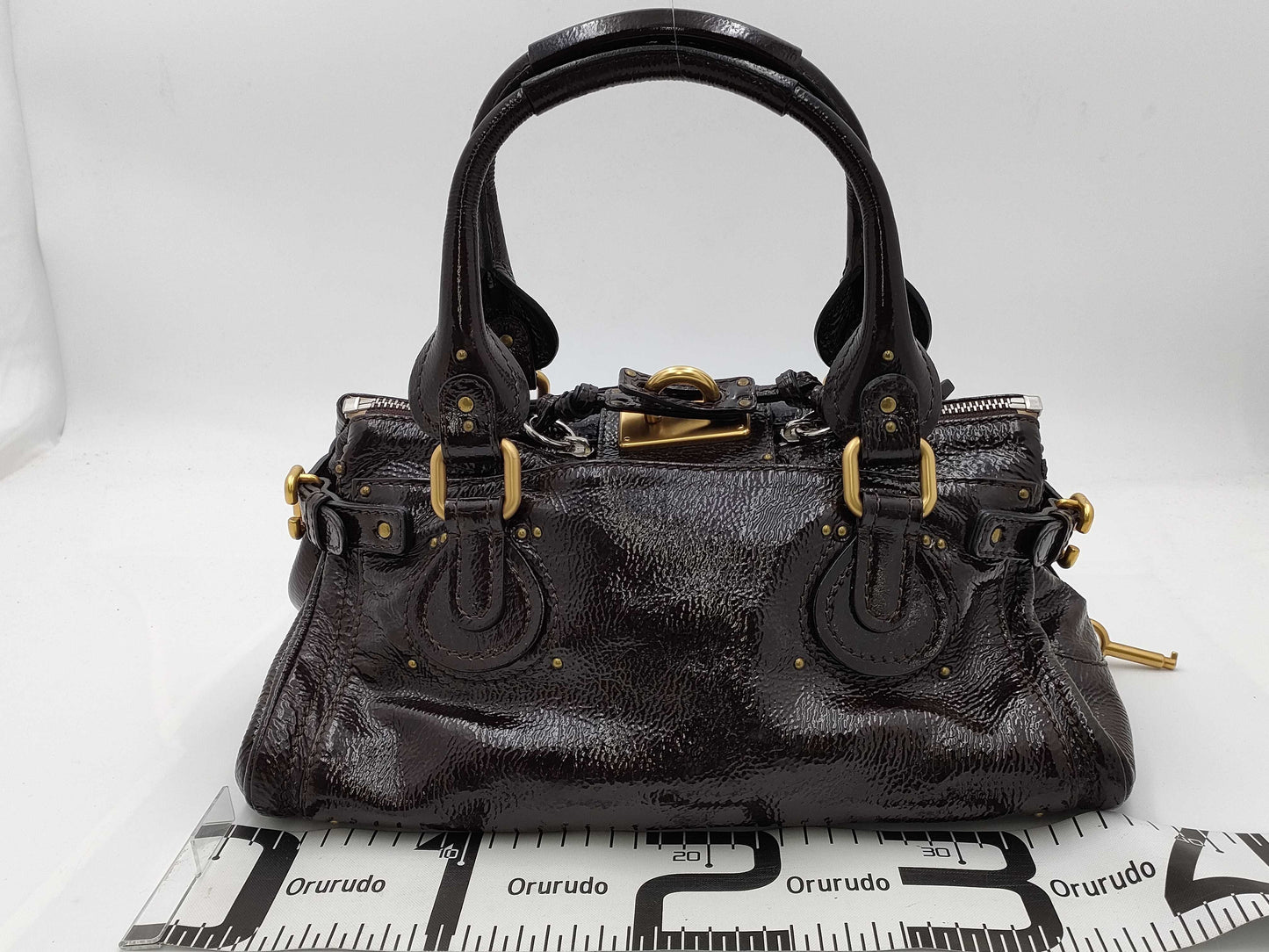 Chloe enamel handbag