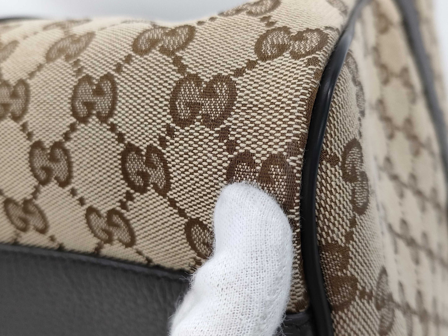 GUCCI GG Canvas 449167 Boston Bag