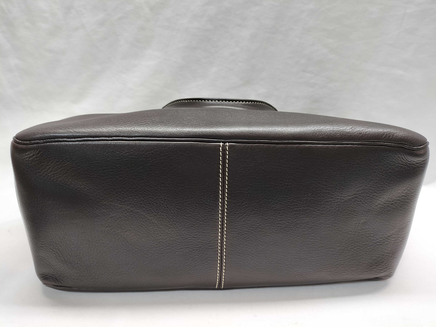 CELINE Leather Dark Brown Handbag