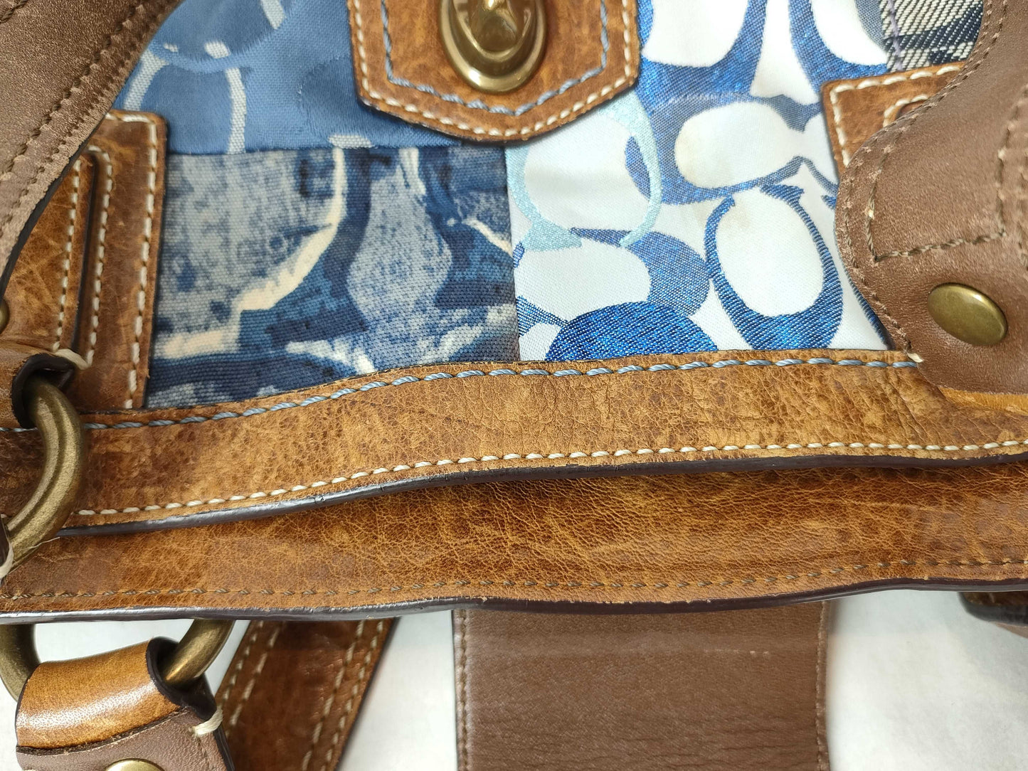 COACH 10816 Patchwork One-Shoulder Handbag