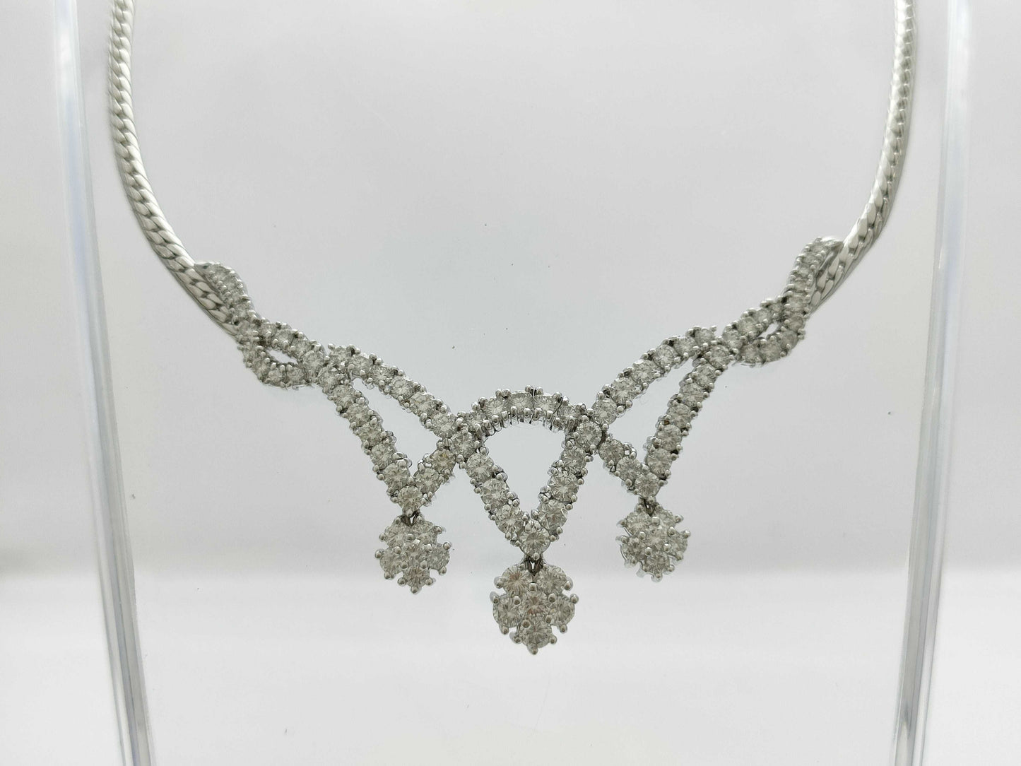 D5.59ct PT900 36.3g Necklace