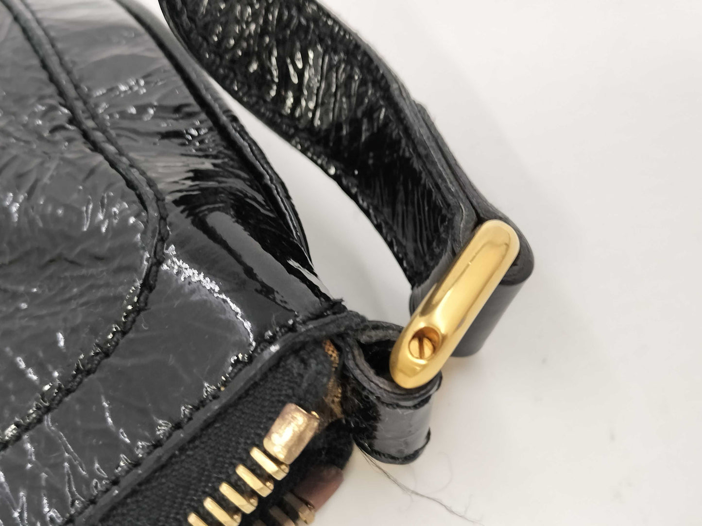 FENDI Enamel GD Hardware Shoulder Bag