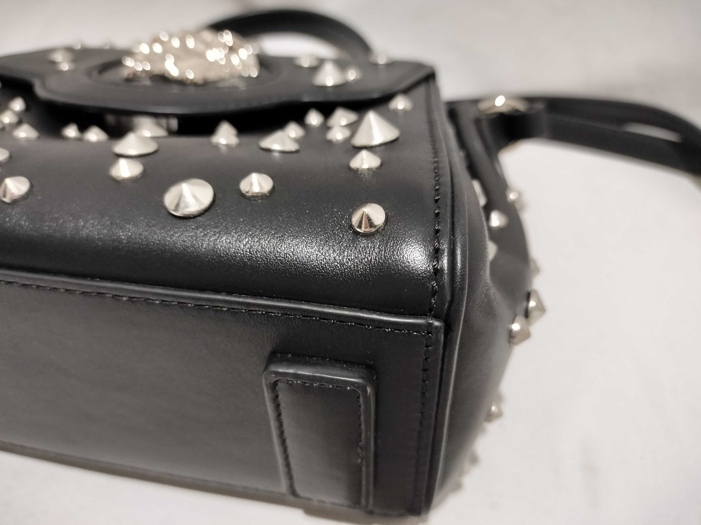 VERSACE Studded Medusa Shoulder Bag