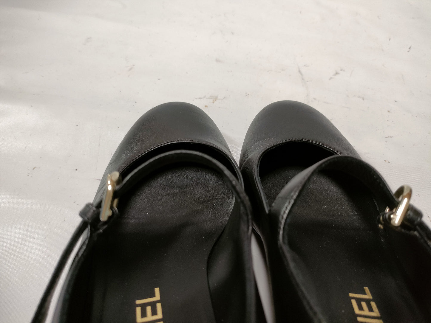 CHANEL Flat Shoes Patent Leather Pumps