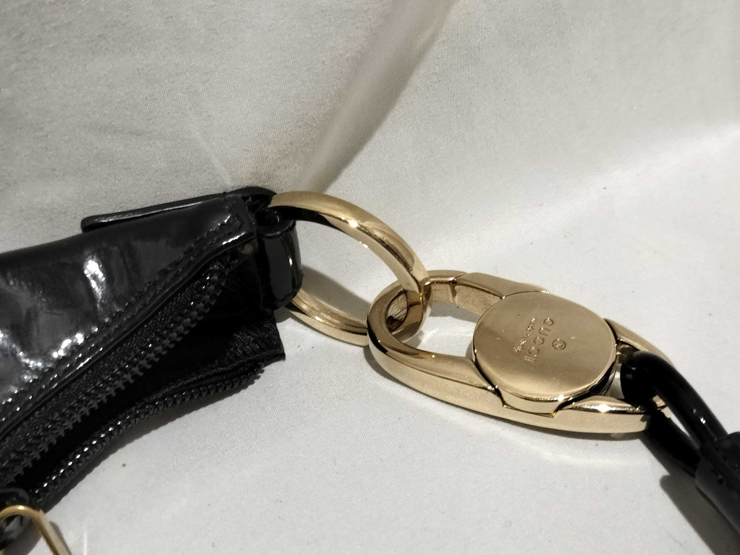 GUCCI GG Canvas One-Shoulder Bag 001・4158・3444 Gray/Black Shoulder Bag