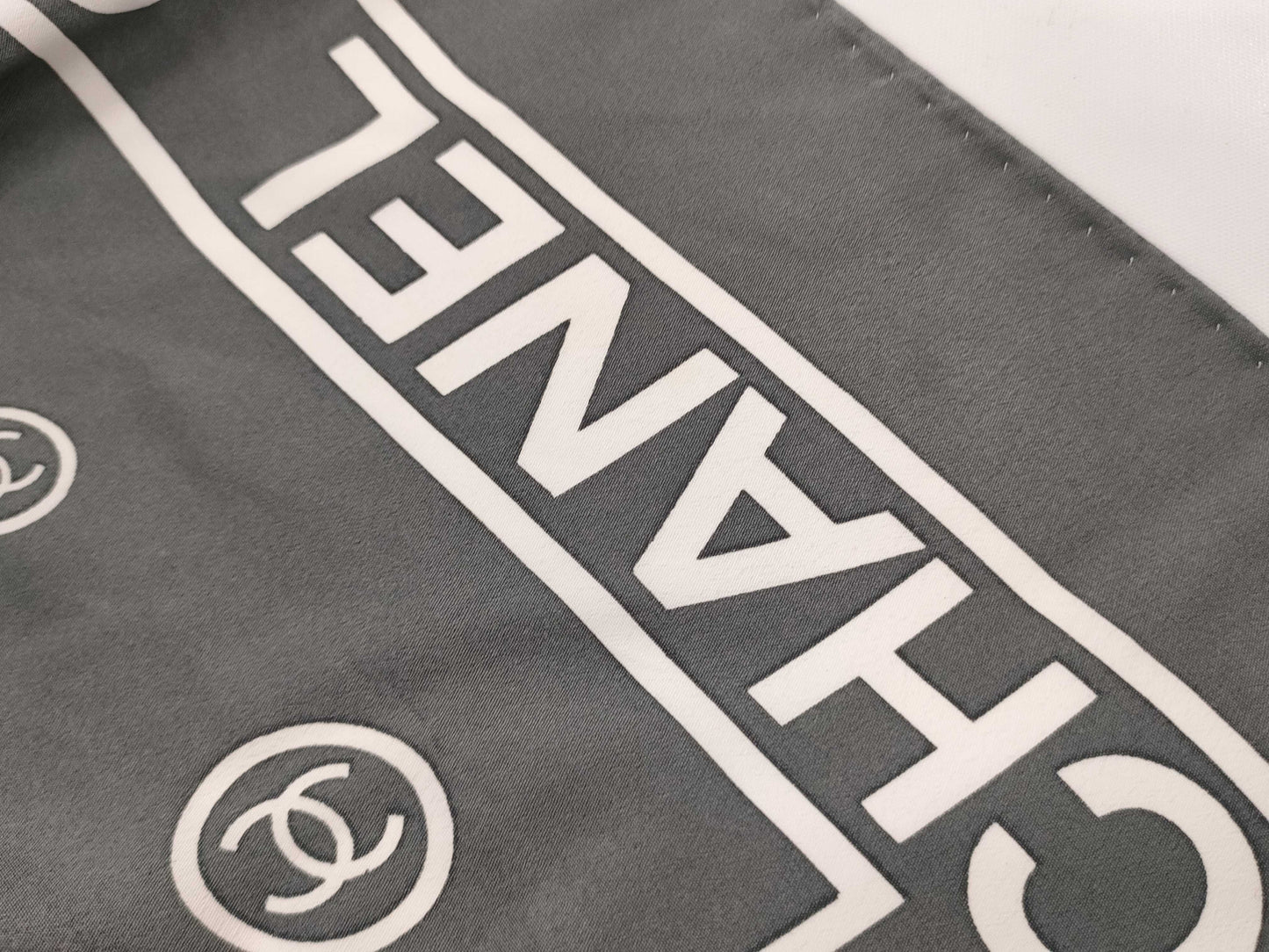 CHANEL Coco Mark Logo Scarf
