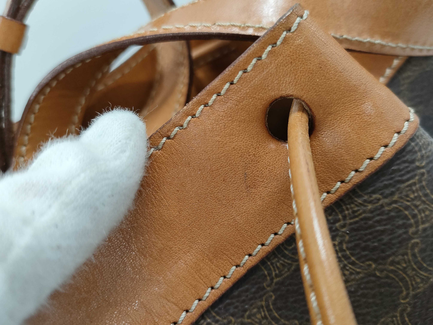 CELINE Drawstring Bag Shoulder Bag
