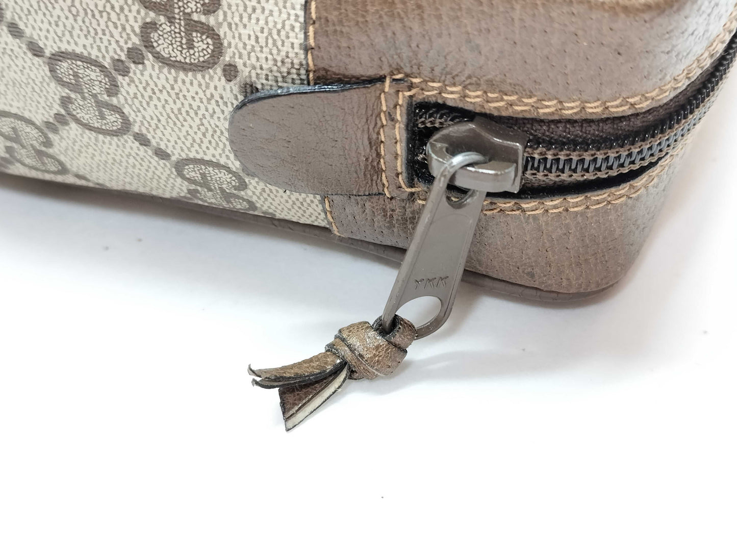 GUCCI 89・01・012 GG Supreme Clutch Bag, Second Bag, Sherry Second Bag