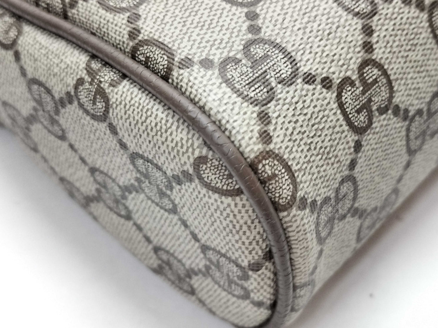GUCCI 89・01・012 GG Supreme Clutch Bag, Second Bag, Sherry Second Bag