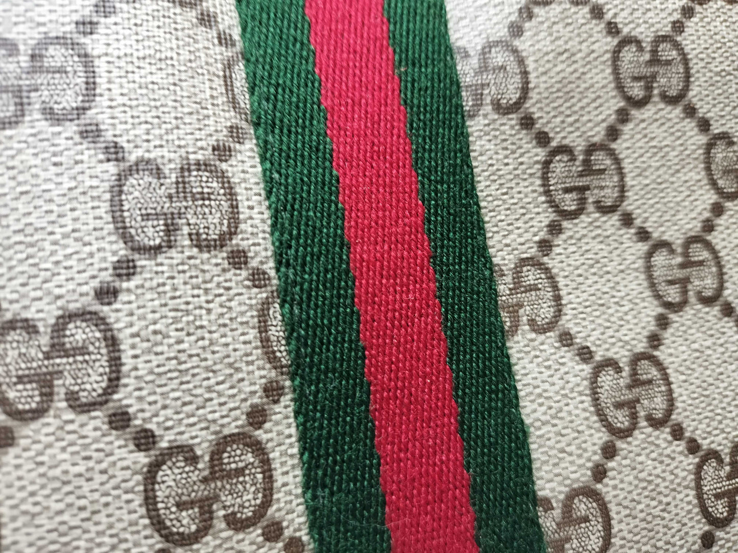 GUCCI 89・01・012 GG Supreme Clutch Bag, Second Bag, Sherry Second Bag