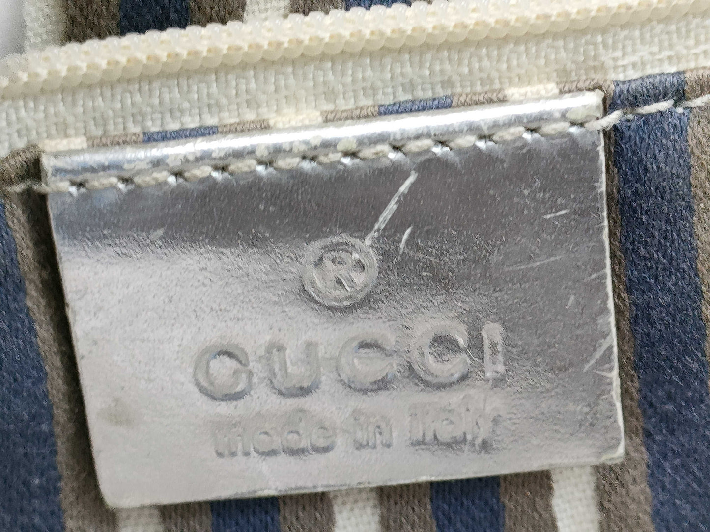 GUCCI GG Canvas New Brit Tote Bag 169945 Tote Bag