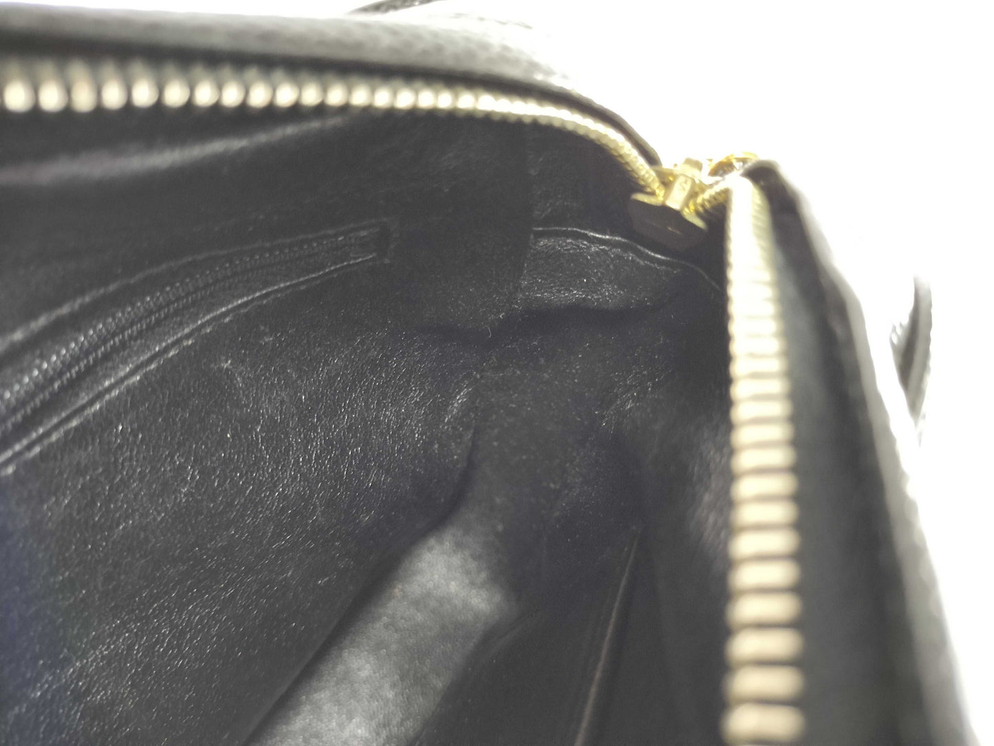 CHANEL Seal 3rd Series Caviar Skin Triple Coco Chain Shoulder Bag