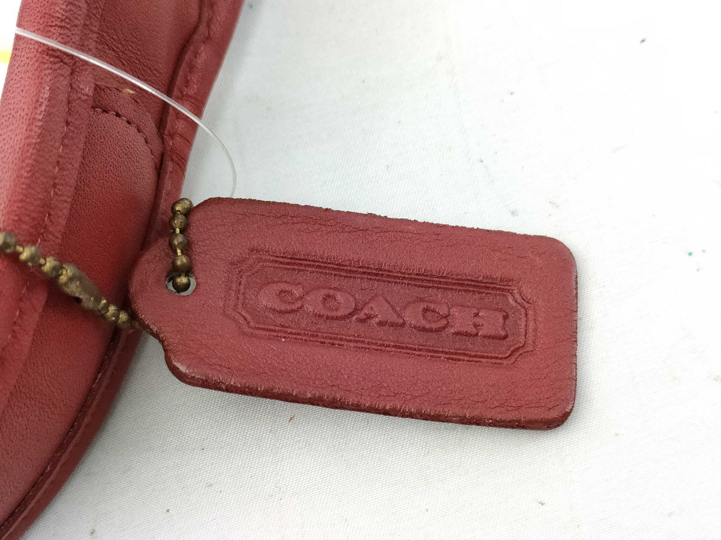 COACH Old Coach 9033 Red One-Shoulder Shoulder Bag