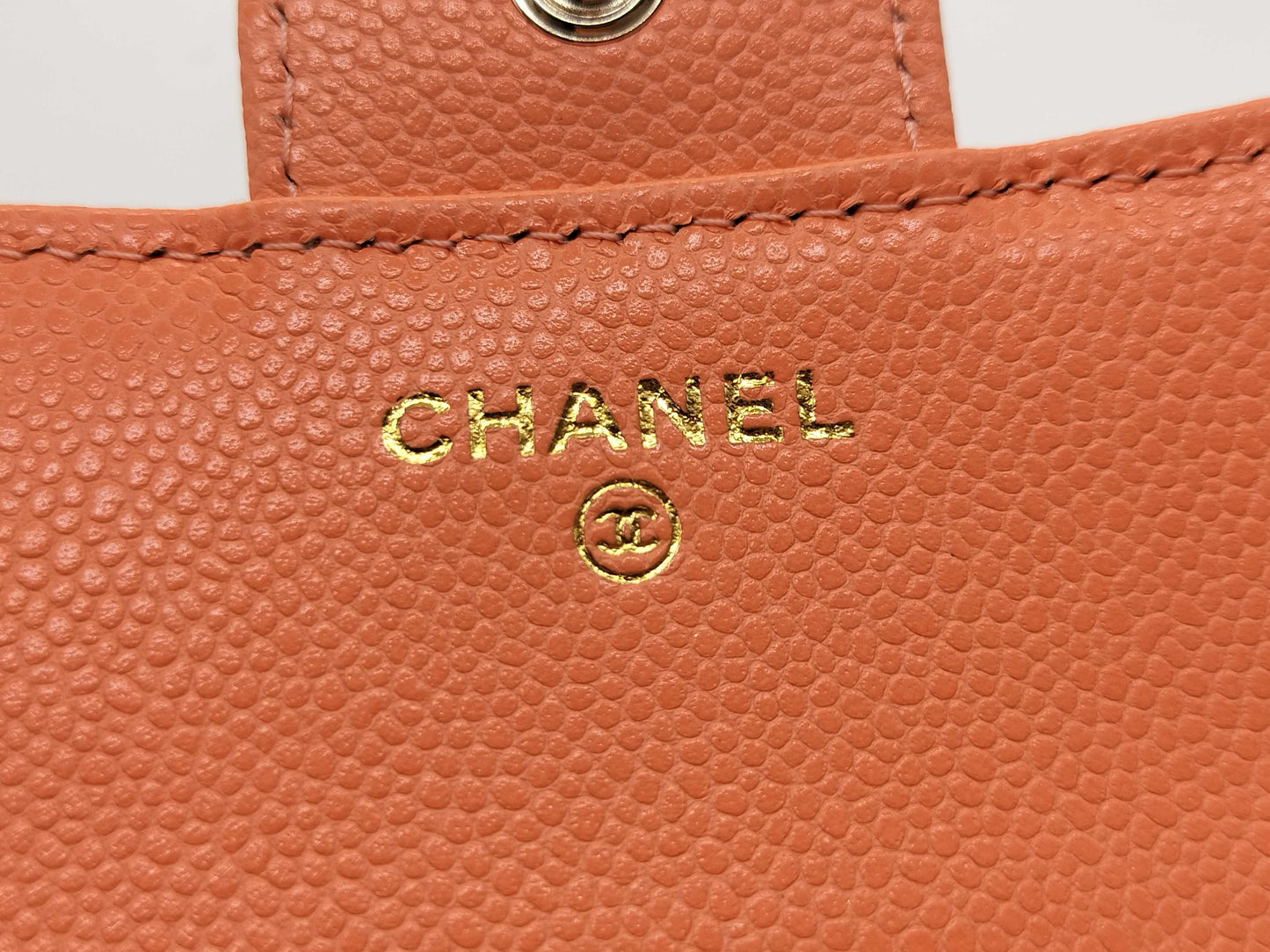 CHANEL Random Number Caviar Leather Matelasse Bi-fold Wallet Pink