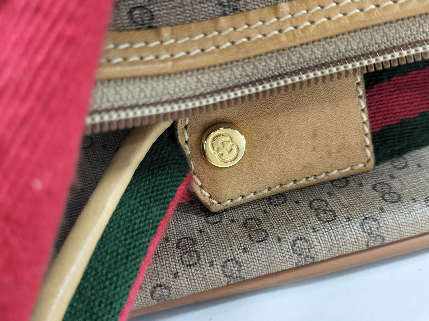 GUCCI Boston Bag Sherry Old Boston Bag
