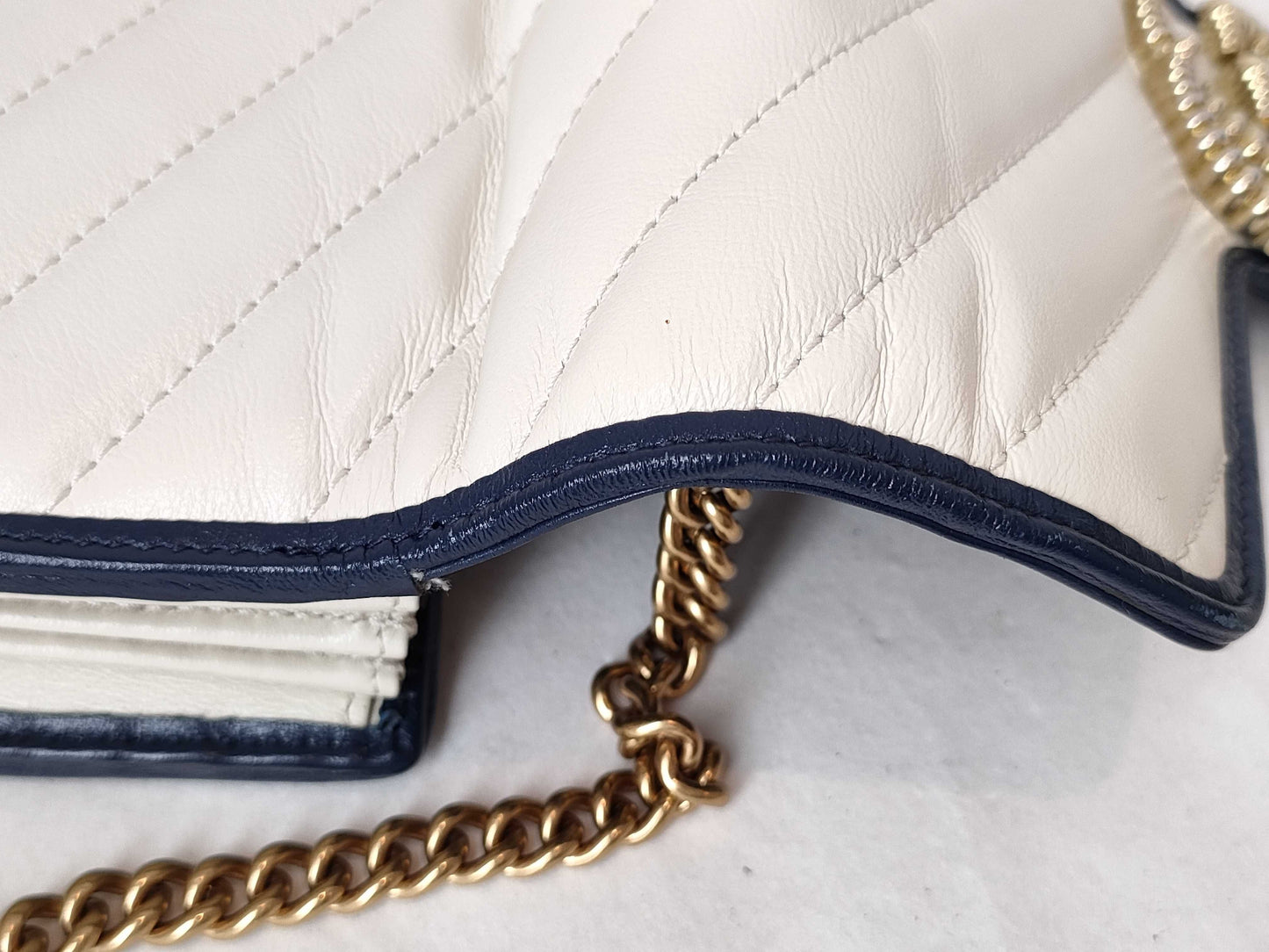 GUCCI GG Marmont Chain Wallet 573807 493075 Shoulder Bag