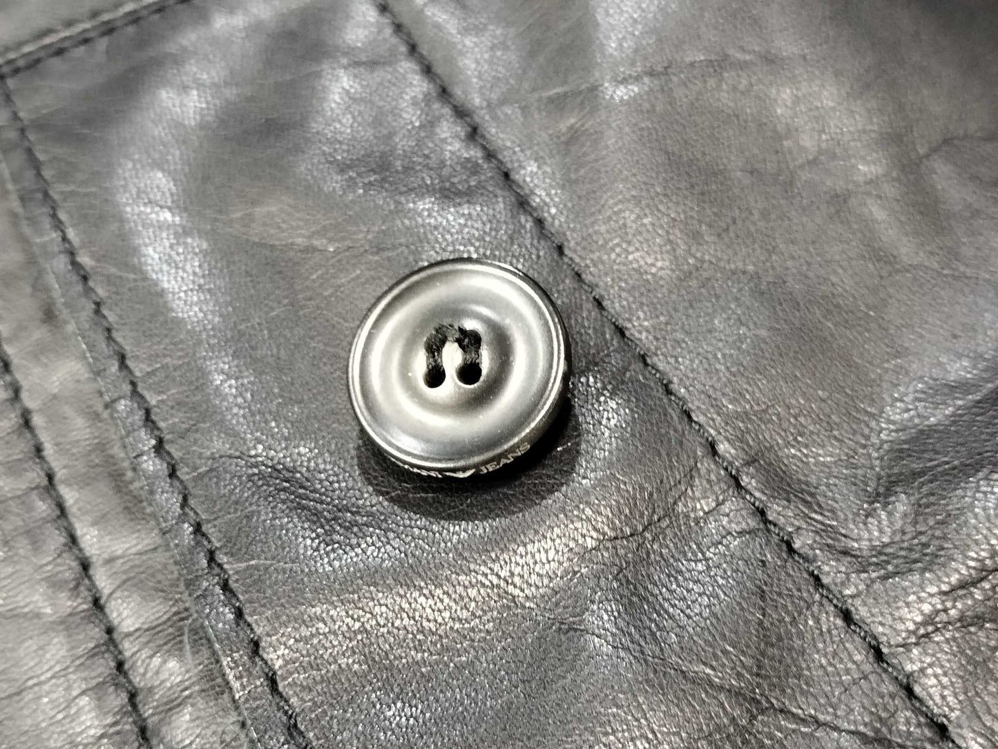 ARMANI JEANS Leather Coat Jacket
