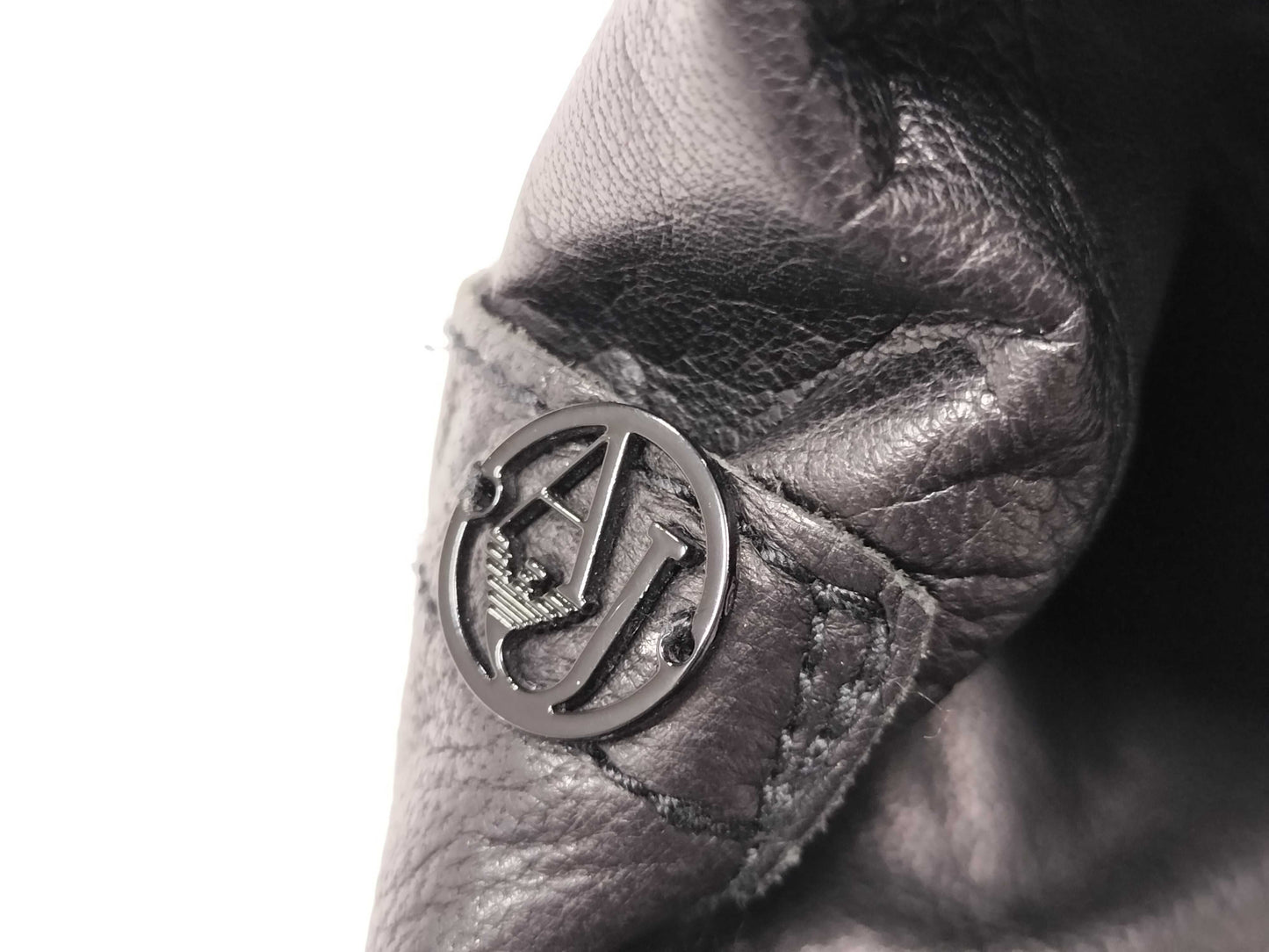 ARMANI JEANS Leather Coat Jacket