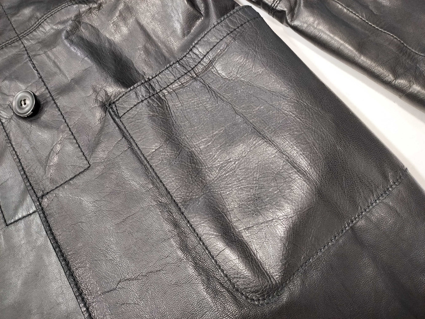 ARMANI JEANS Leather Coat Jacket