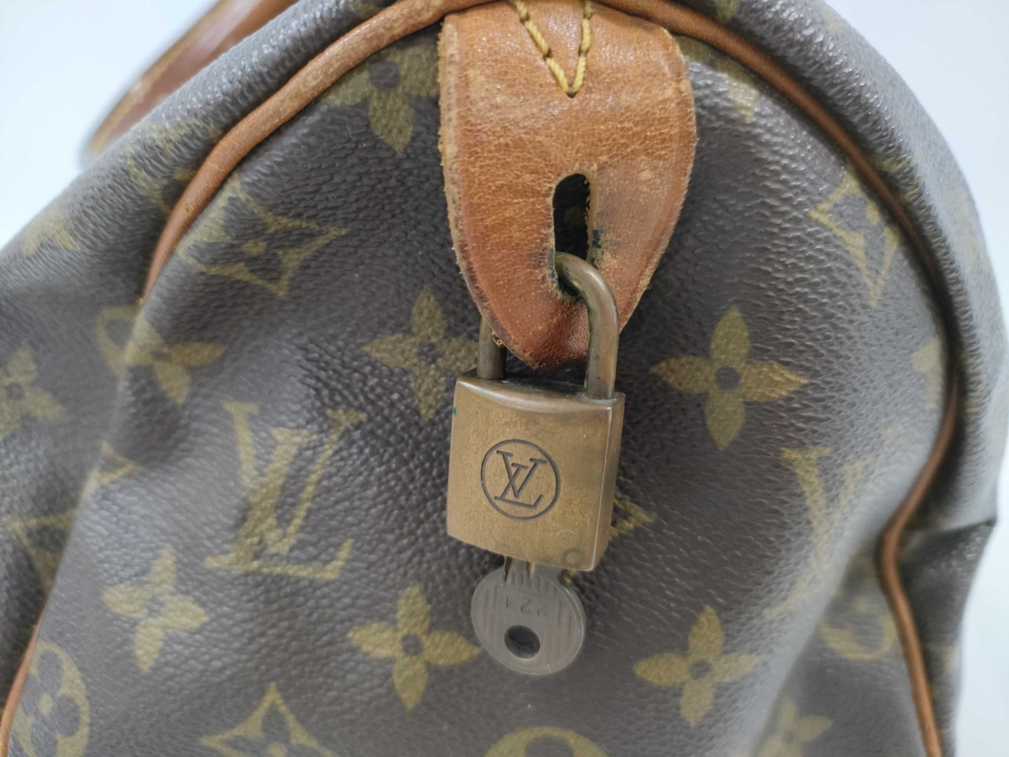 LOUIS VUITTON Monogram Old Speedy 30 Boston Bag