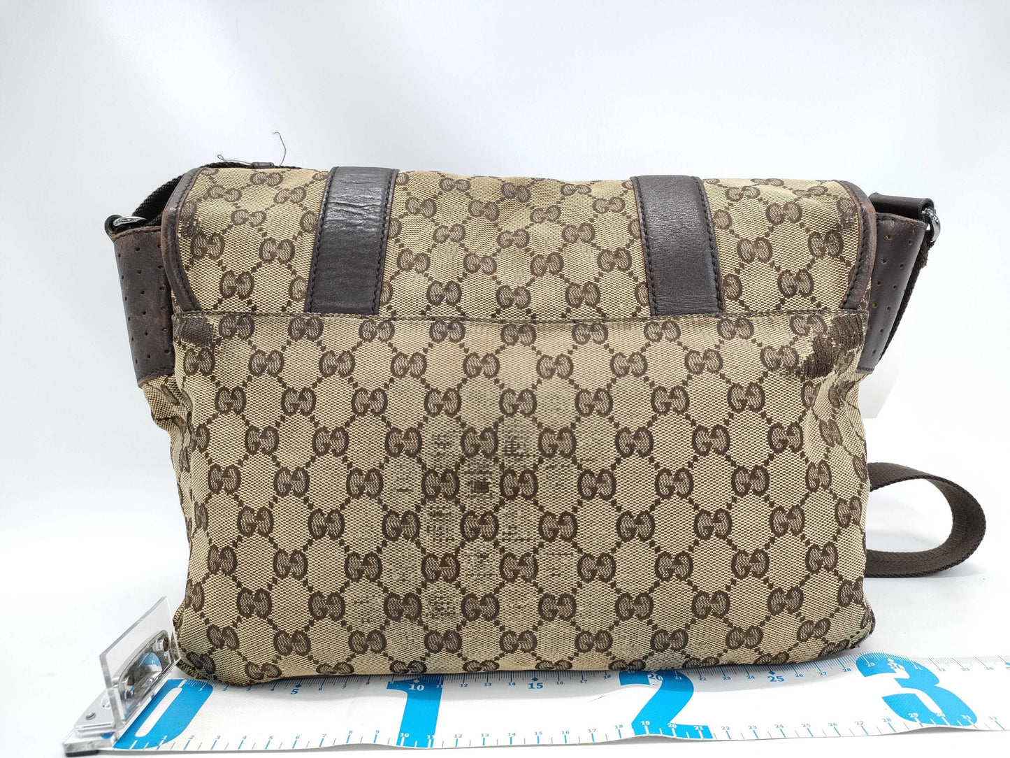GUCCI GG Canvas Messenger Shoulder Bag