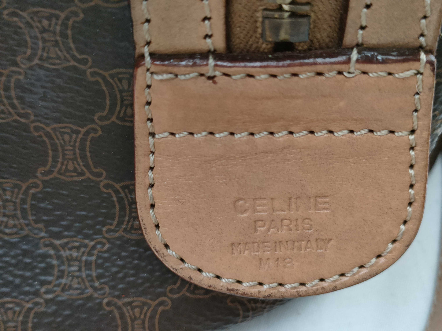 CELINE Macadam 2-Way Shoulder Bag/Handbag