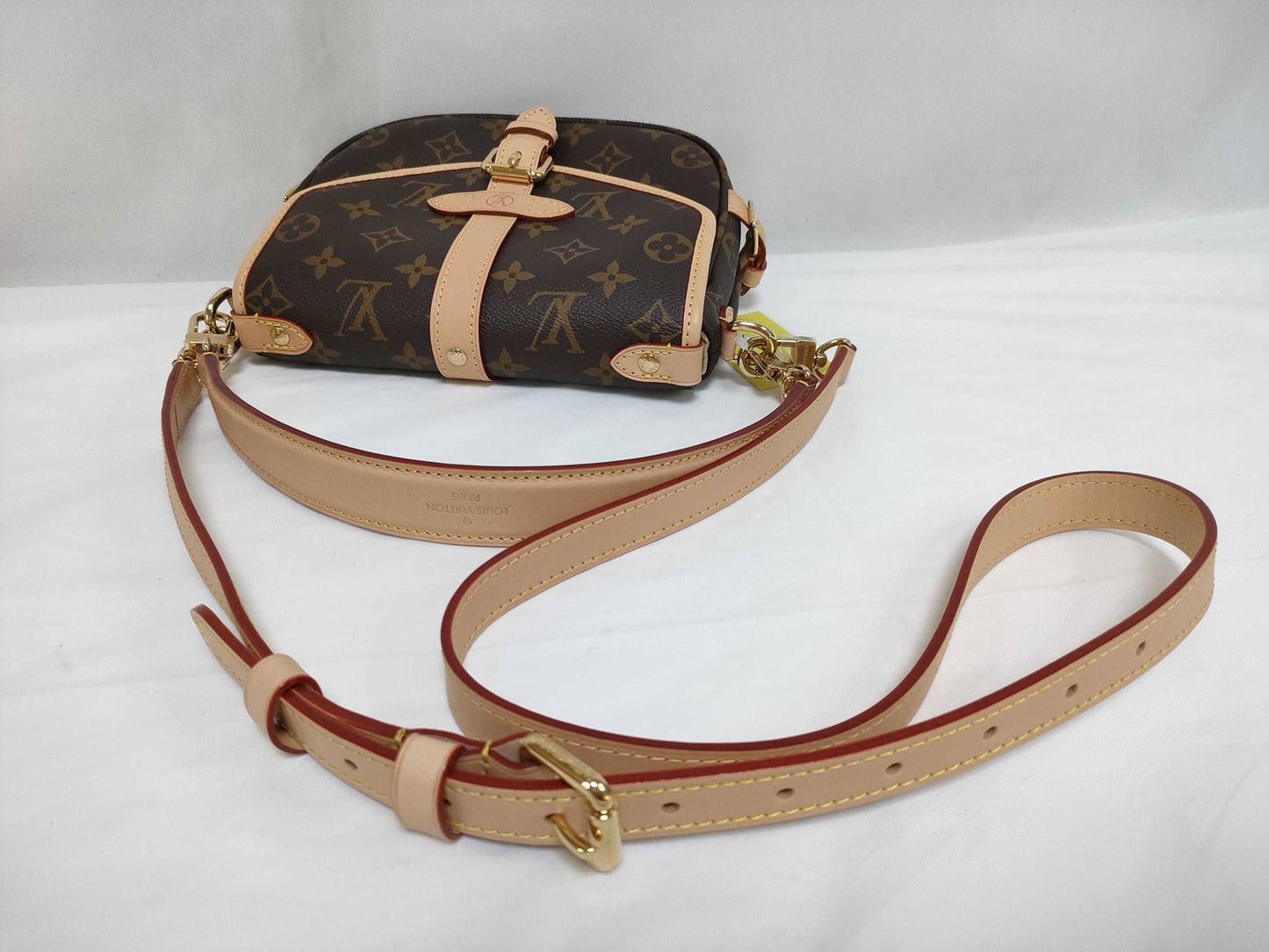 LOUIS VUITTON RFID Verified, Serial Number Unverified, Monogram Saumur BB Shoulder Bag
