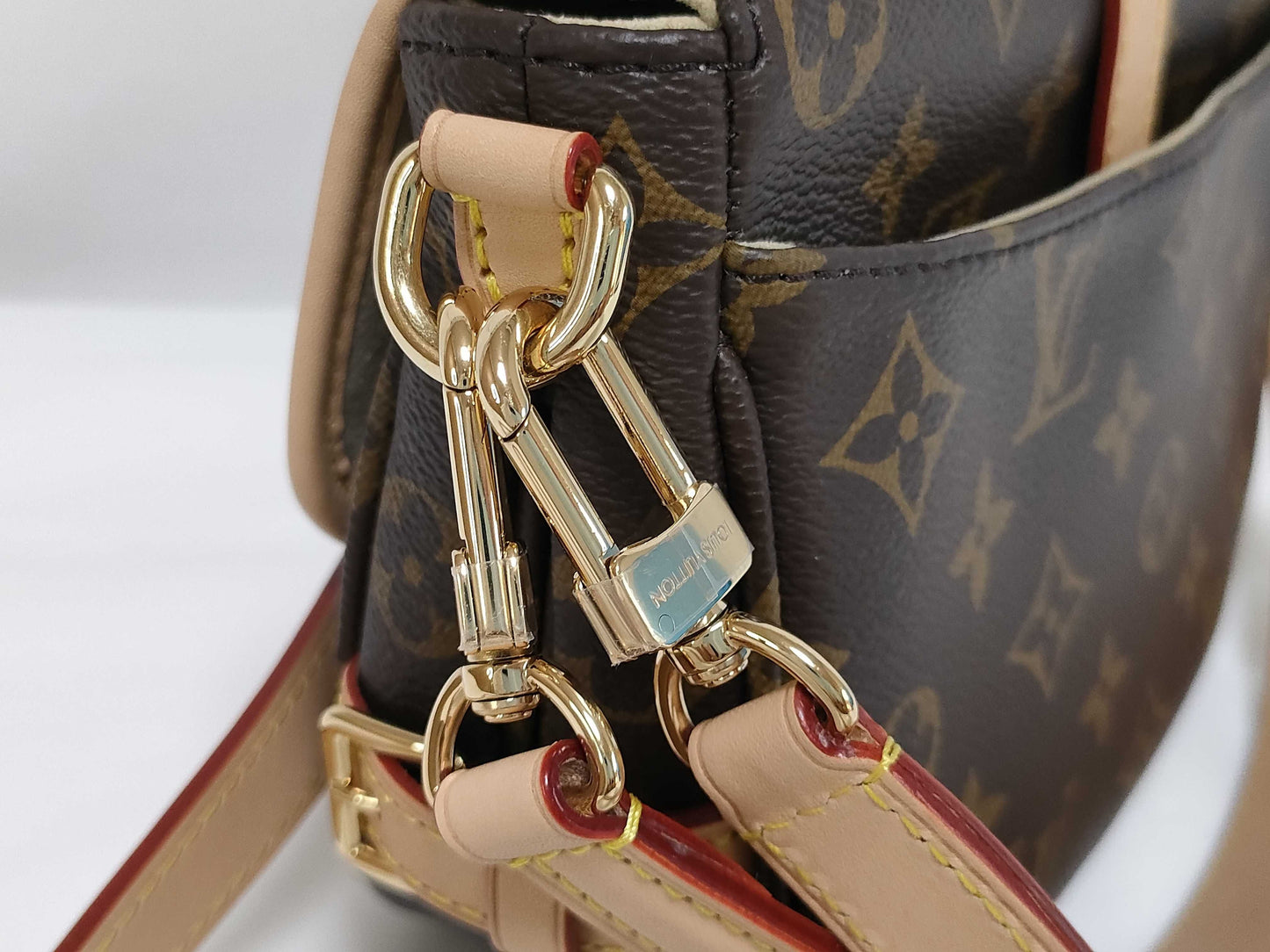 LOUIS VUITTON RFID Verified, Serial Number Unverified, Monogram Saumur BB Shoulder Bag