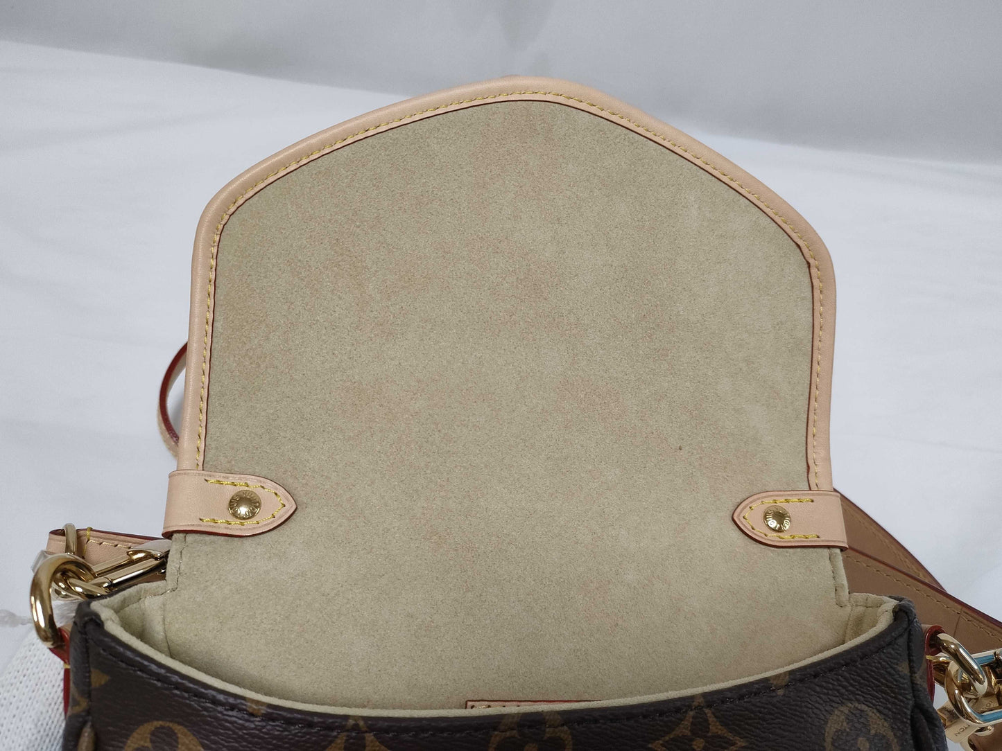 LOUIS VUITTON RFID Verified, Serial Number Unverified, Monogram Saumur BB Shoulder Bag