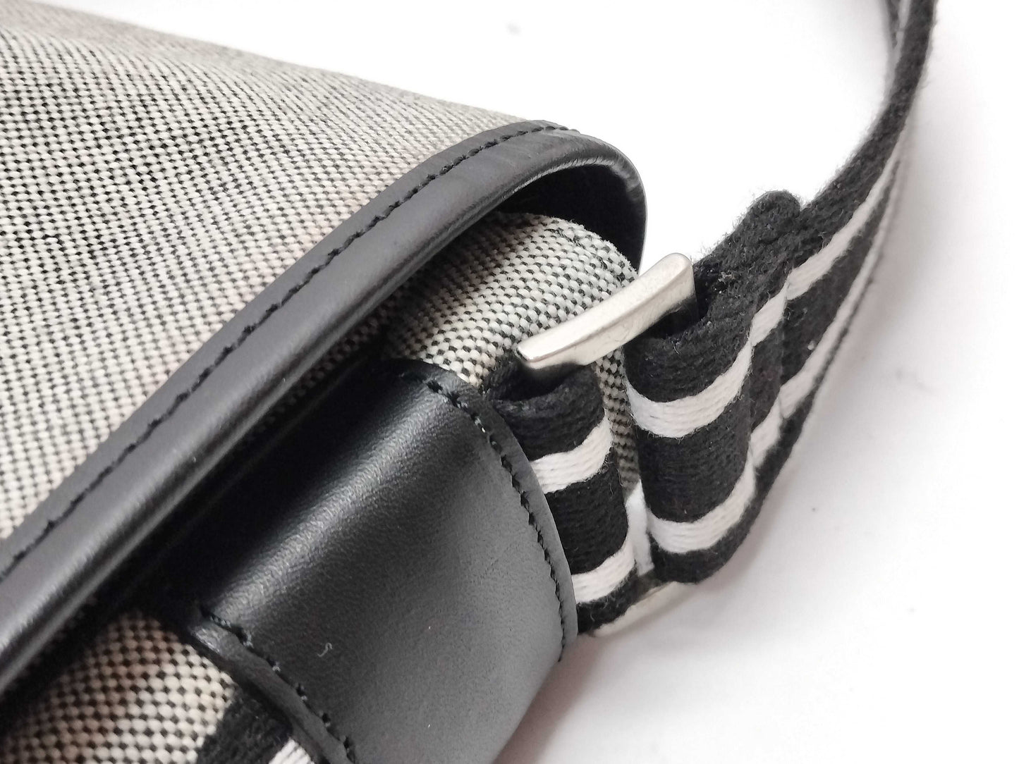 BURBERRY BLACK LABEL Canvas Messenger Shoulder Bag