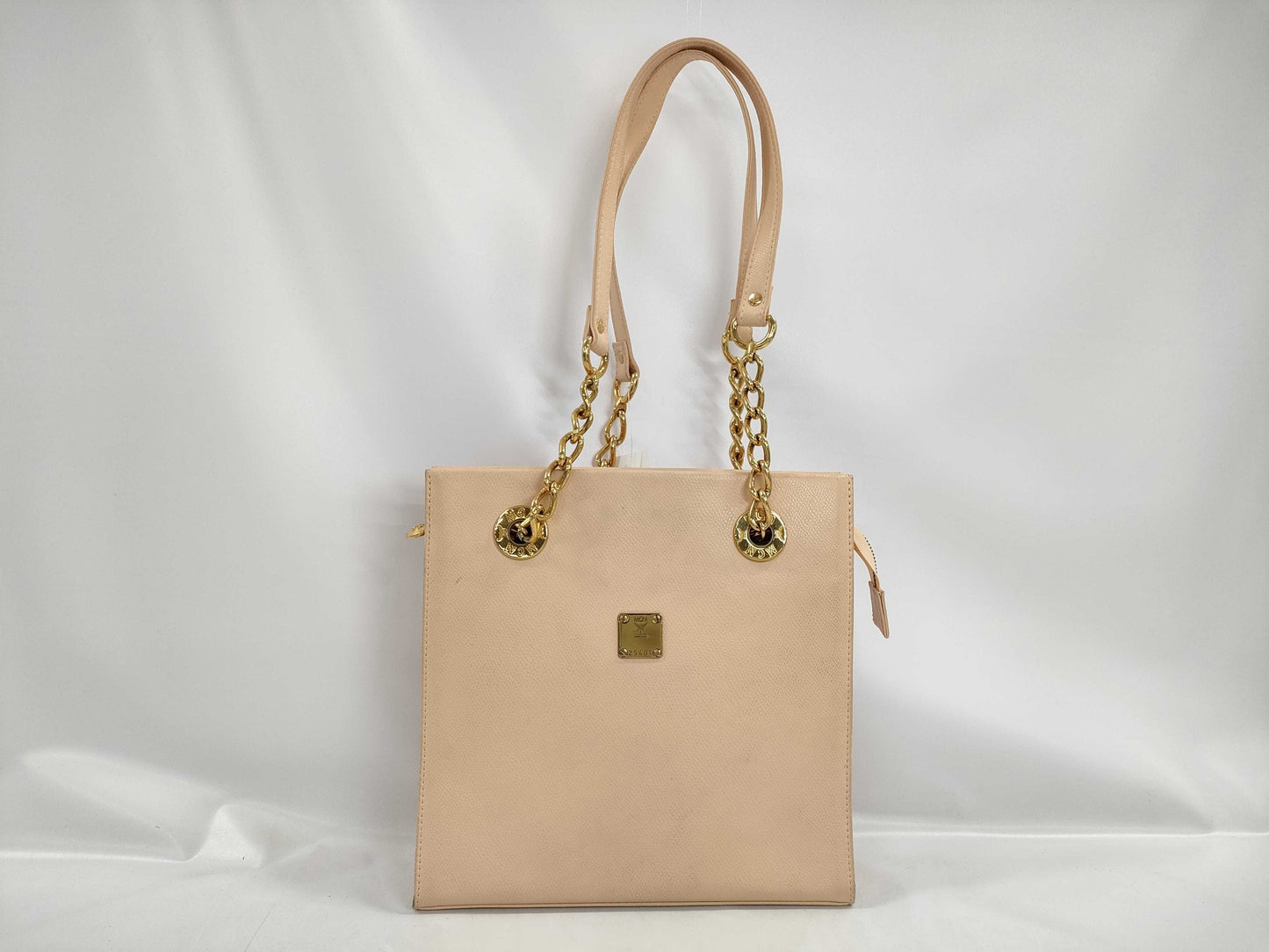 MCM Chain Leather Tote Bag