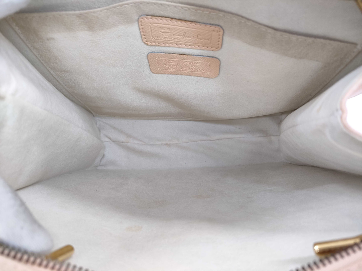 MCM Chain Leather Tote Bag