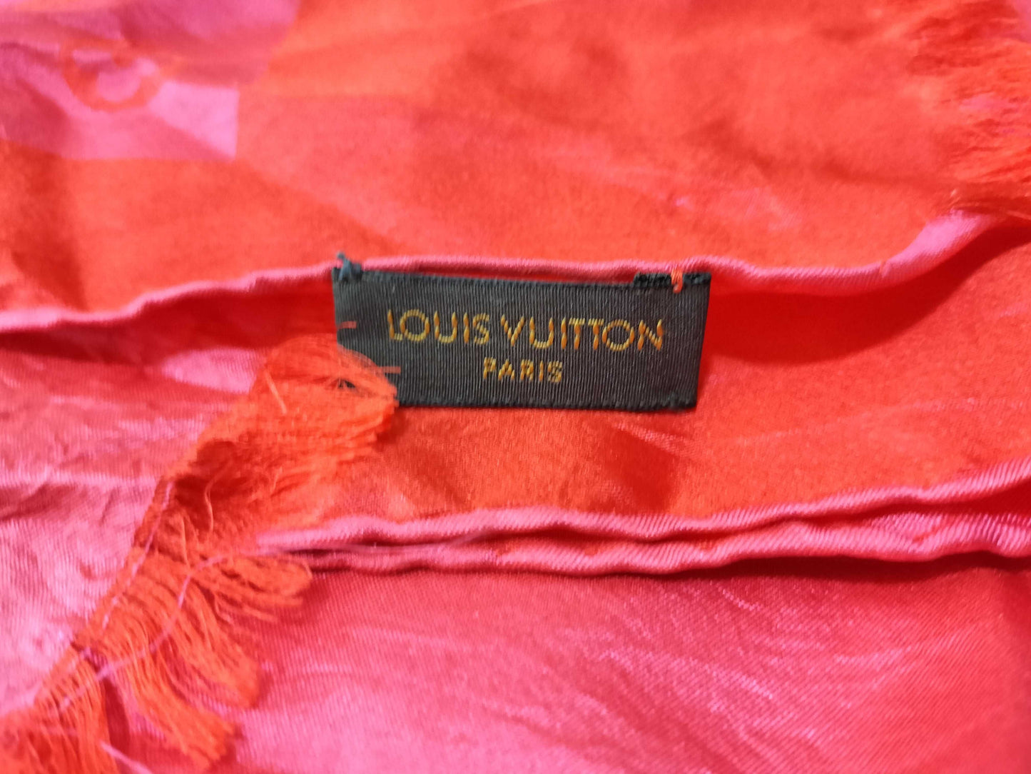 LOUIS VUITTON Monogram Large Silk Scarf