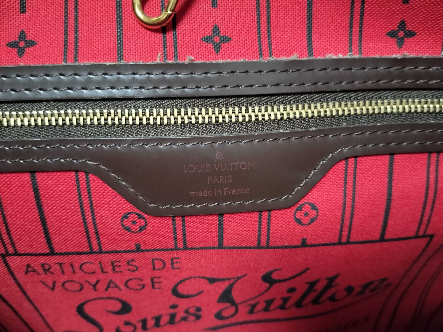LOUIS VUITTON AR0150 Damier N41358 Neverfull MM Tote Bag
