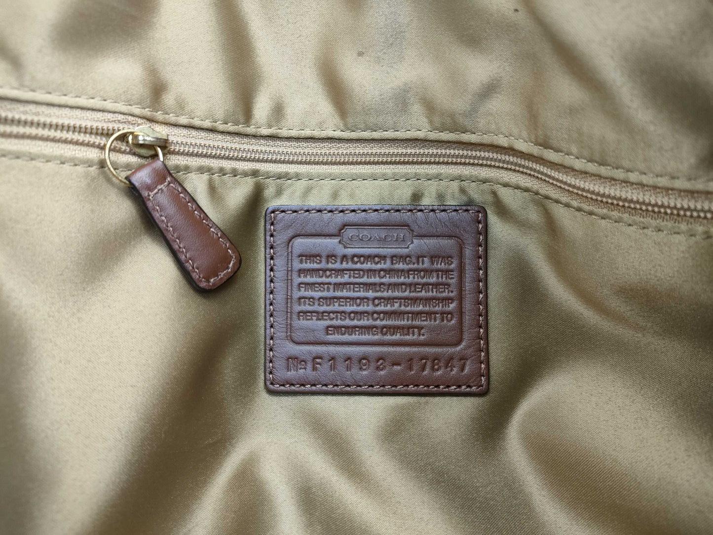 COACH F1193/F14709 Tote Bag