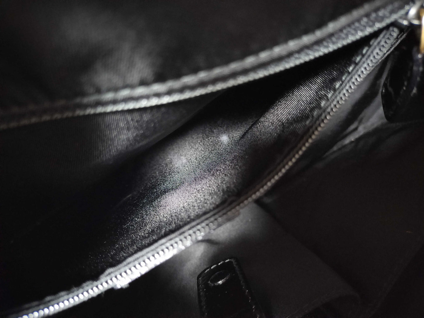 Dior Trotter Double Saddle Enamel Black Tote Bag
