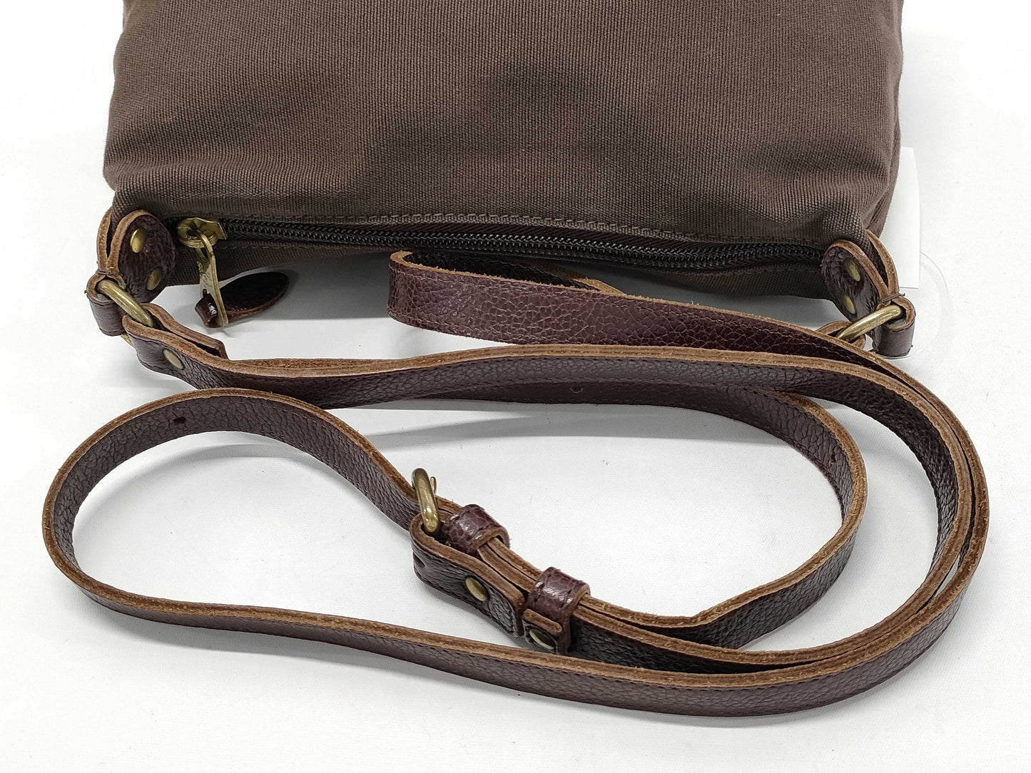 Il Bisonte Canvas/Leather Shoulder Bag