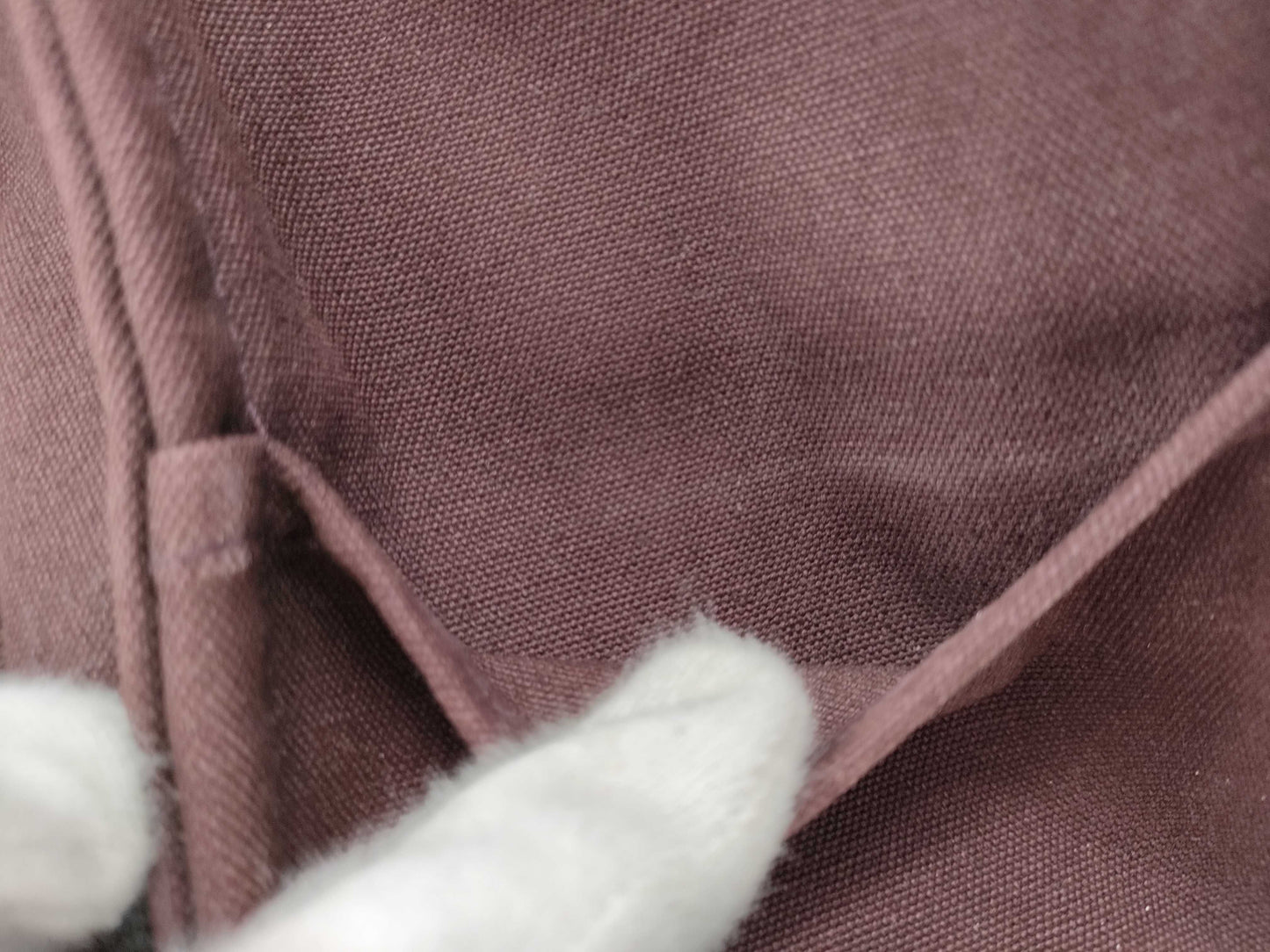 HERMES Foul Tote Brown x Red Tote Bag